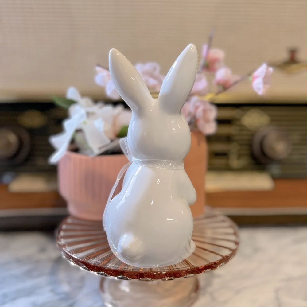 ✨NEW🐰Target Spritz 2023 Ceramic Easter Bunny Bunnies Figurine SET🌷
